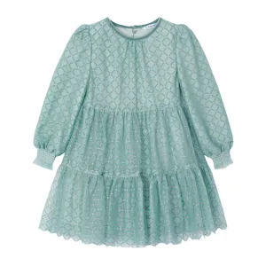 Green Jade Polka Dot Tulle Dress