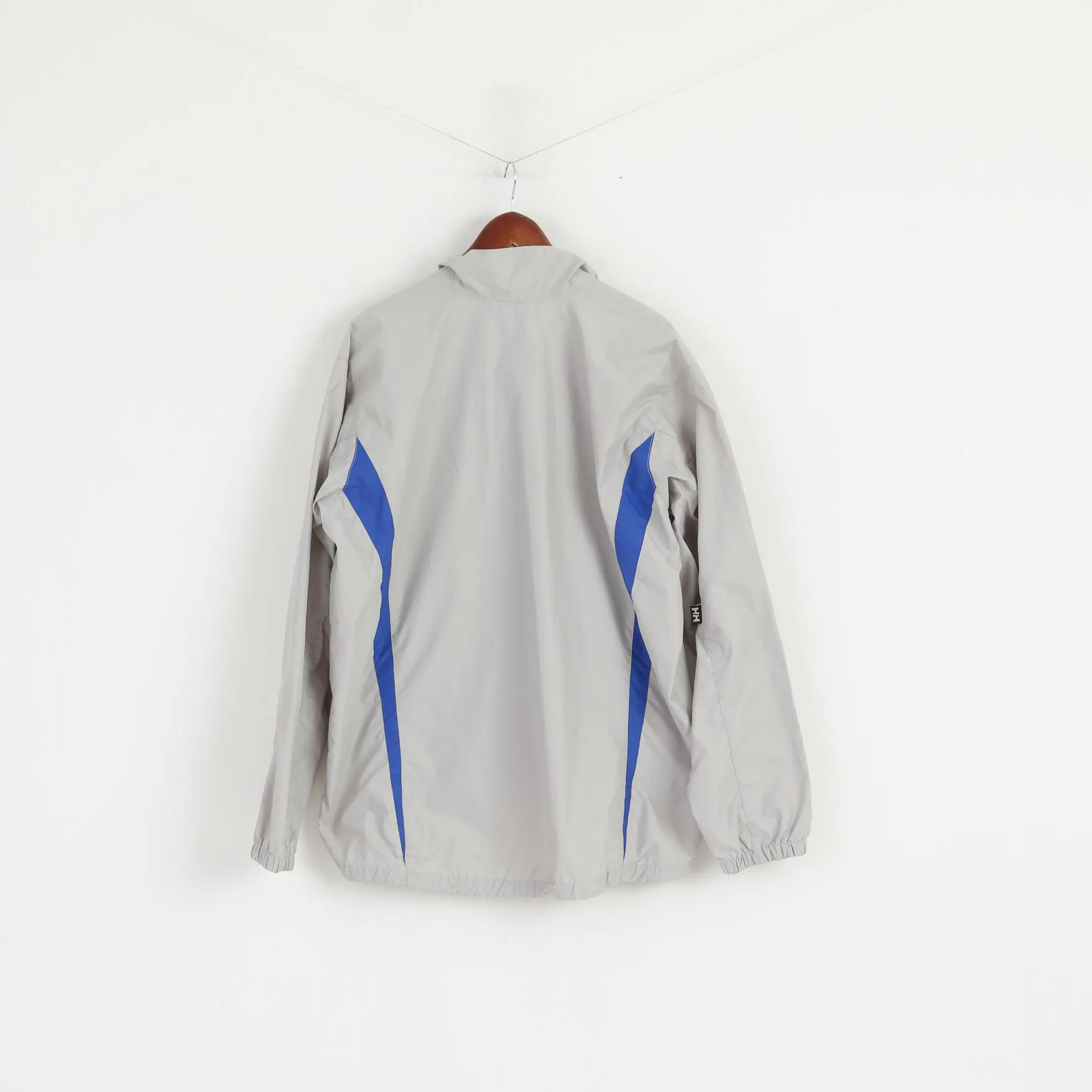 Helly Hansen Men XL Jacket Grey Lightweight Full Zipper Sportswear Top