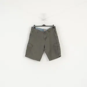Hugo Boss Orange Men 38 54 Shorts Brown Cotton Pockets Summer Bermuda