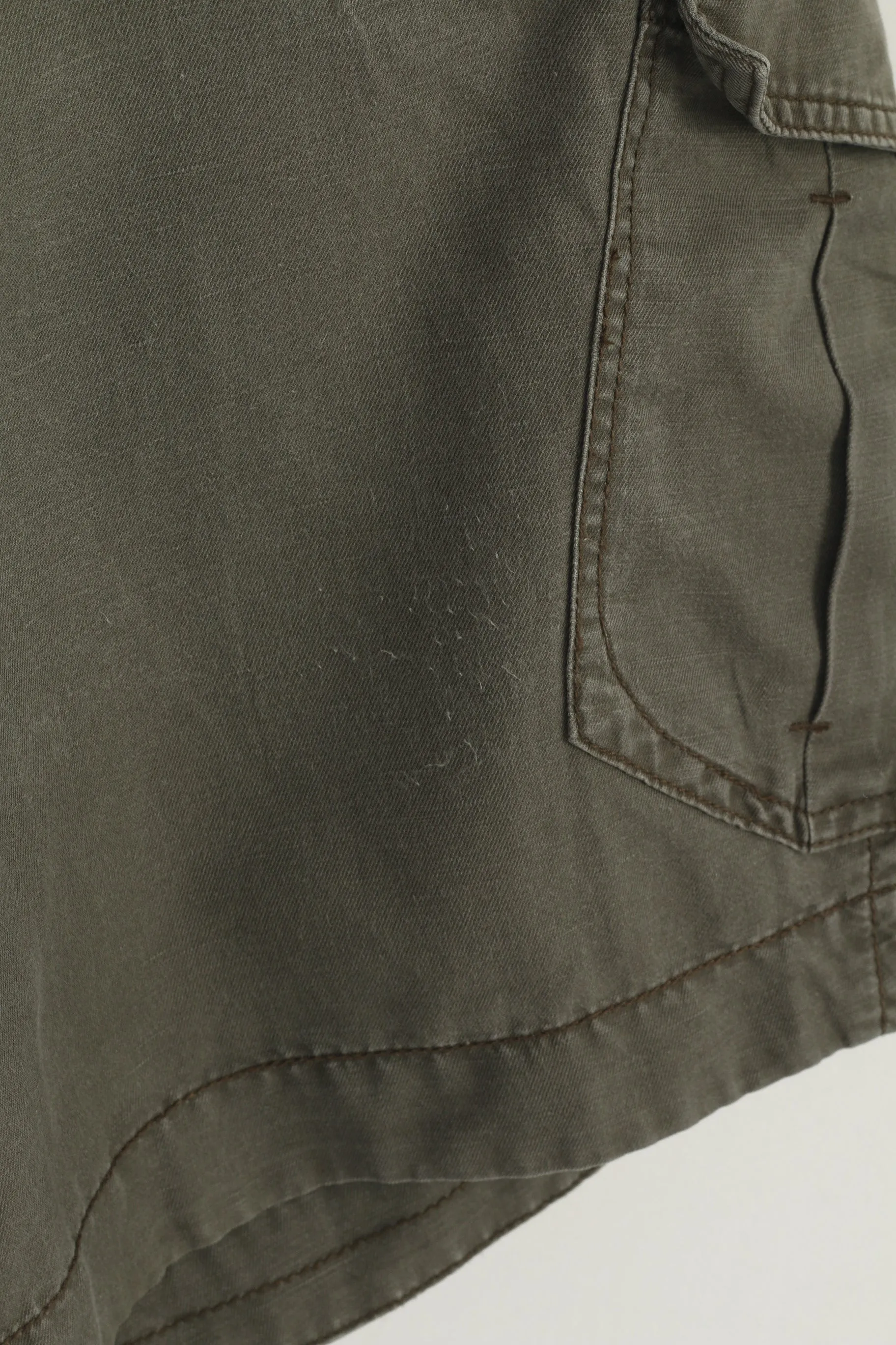 Hugo Boss Orange Men 38 54 Shorts Brown Cotton Pockets Summer Bermuda