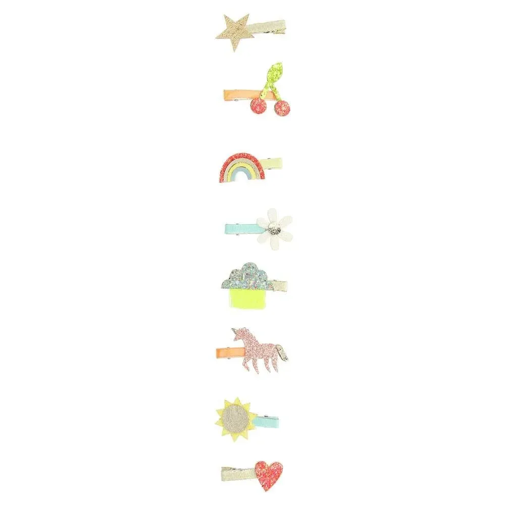 Icon Hair Clips (x 8)