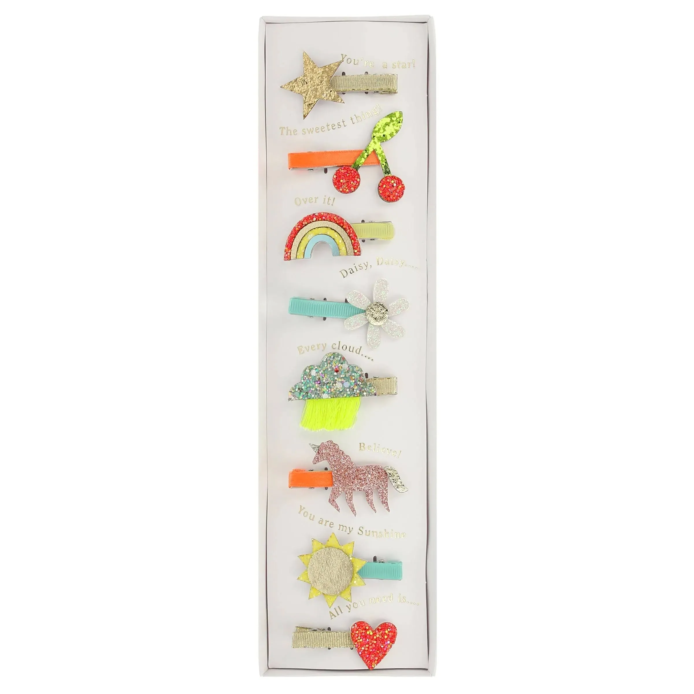 Icon Hair Clips (x 8)