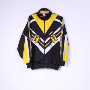 Jako Men M Sweatshirt Black Shiny Full Zipper Sportswear Detailed Top