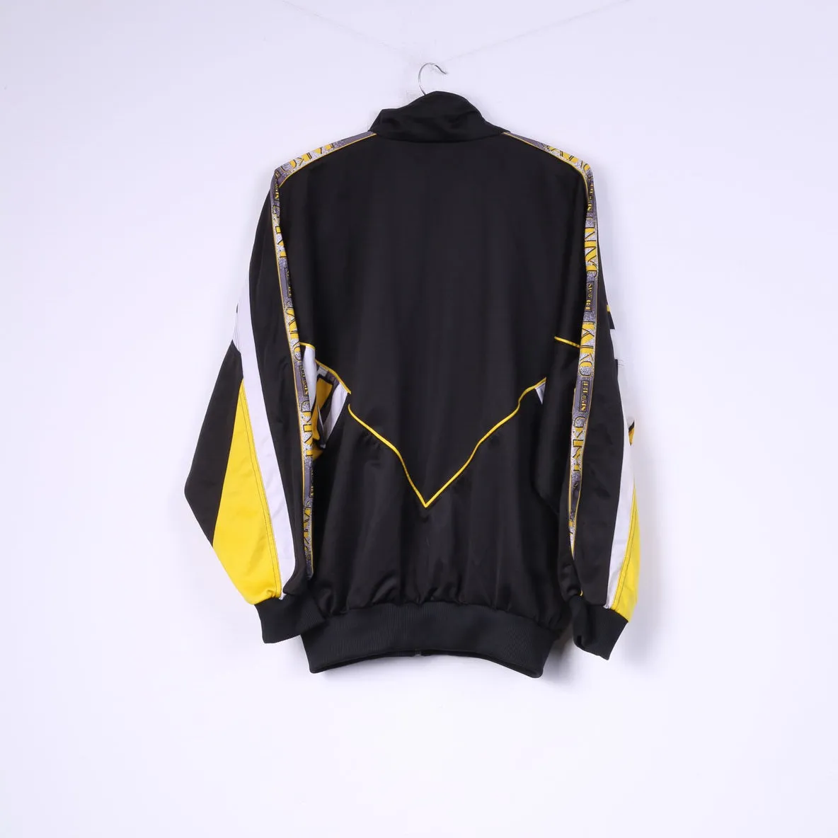 Jako Men M Sweatshirt Black Shiny Full Zipper Sportswear Detailed Top