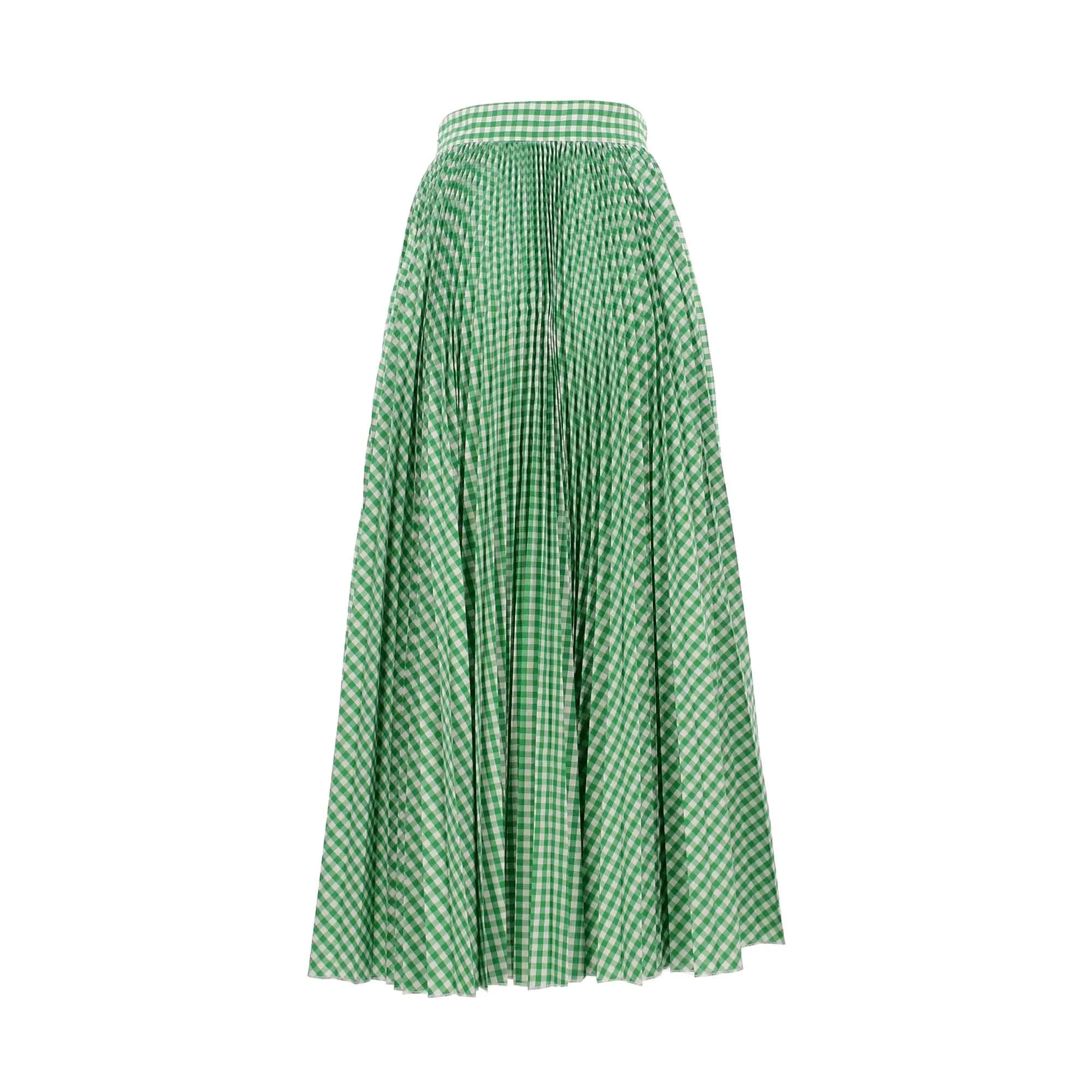 Jijil Women's Green Checked  Skirt