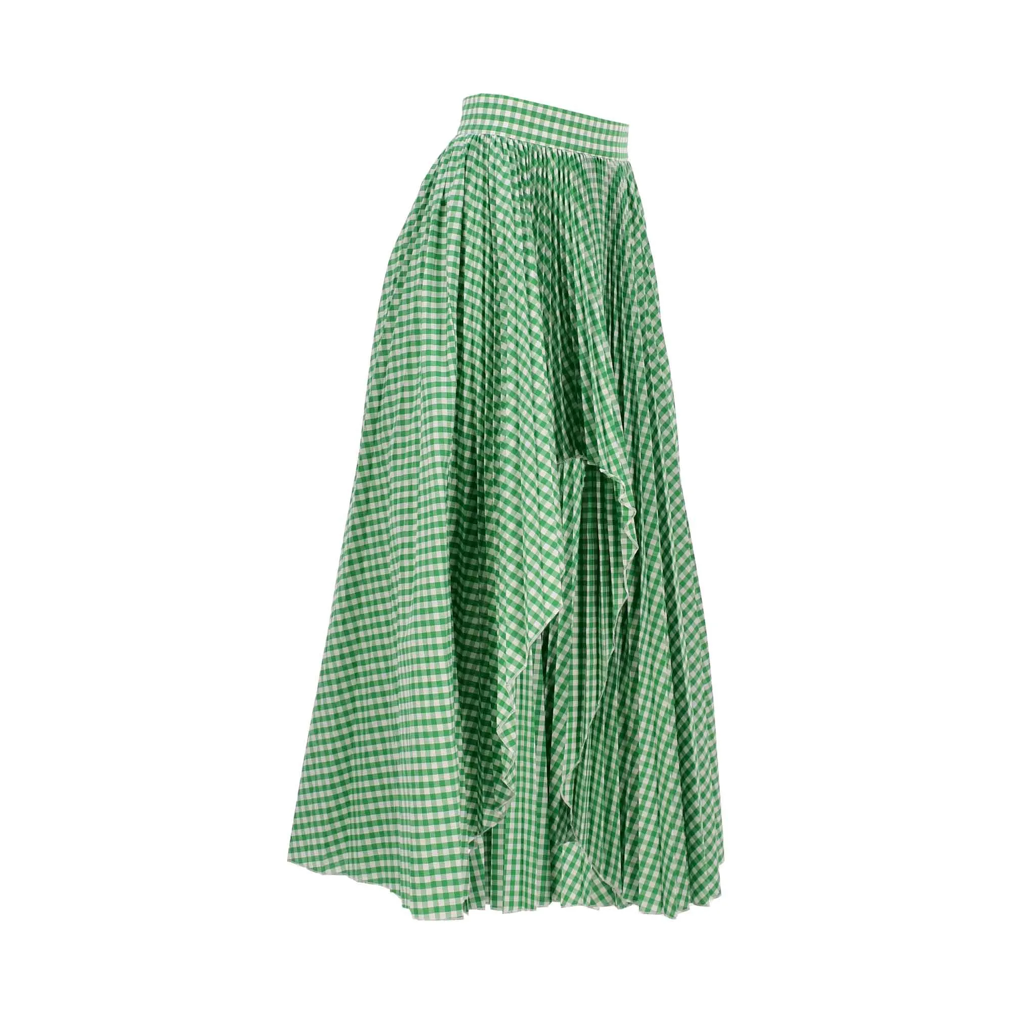 Jijil Women's Green Checked  Skirt