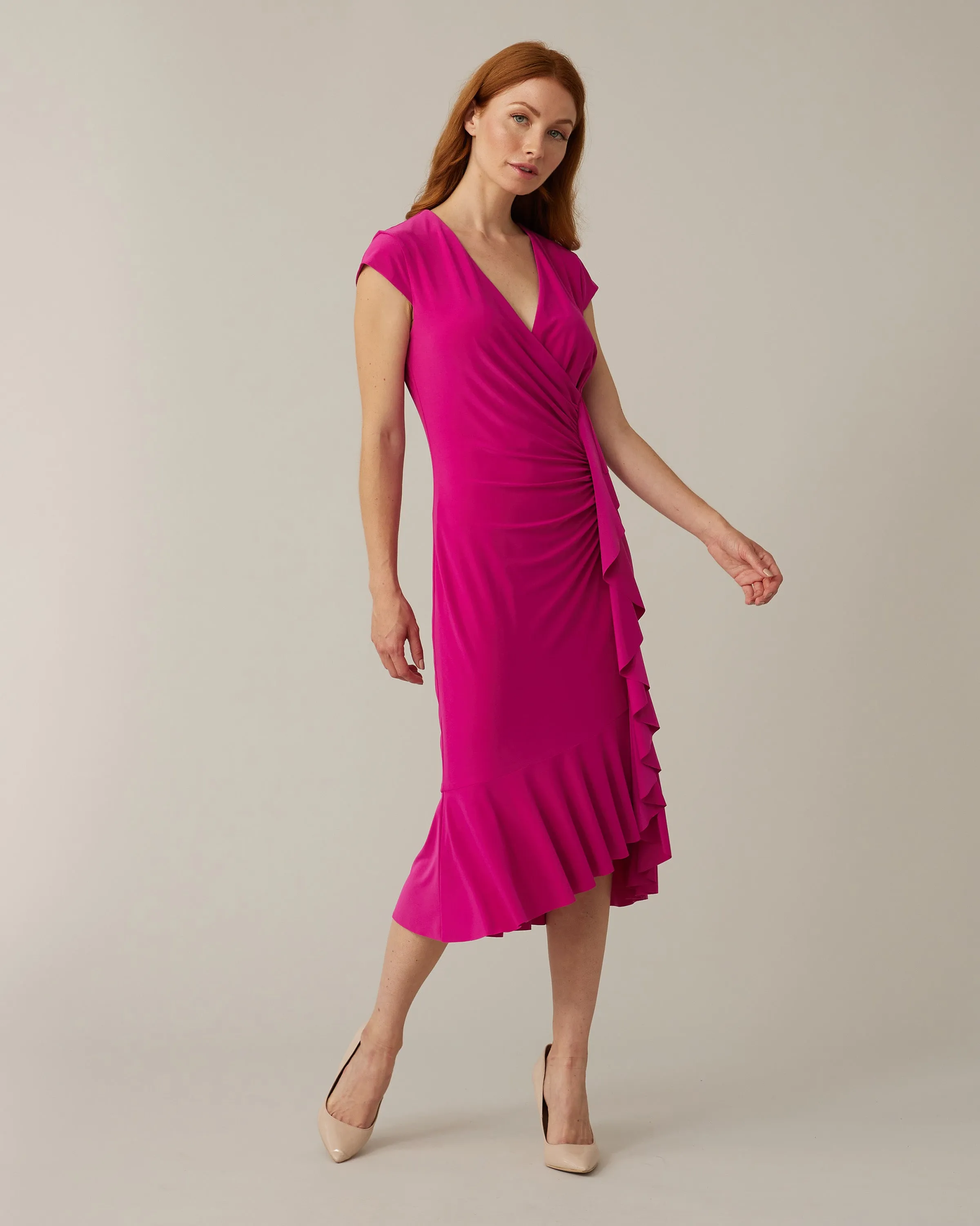 Joseph Ribkoff - Wrap Style Dress - Style 221364 - Orchid 50% off - 1 x size 12 left