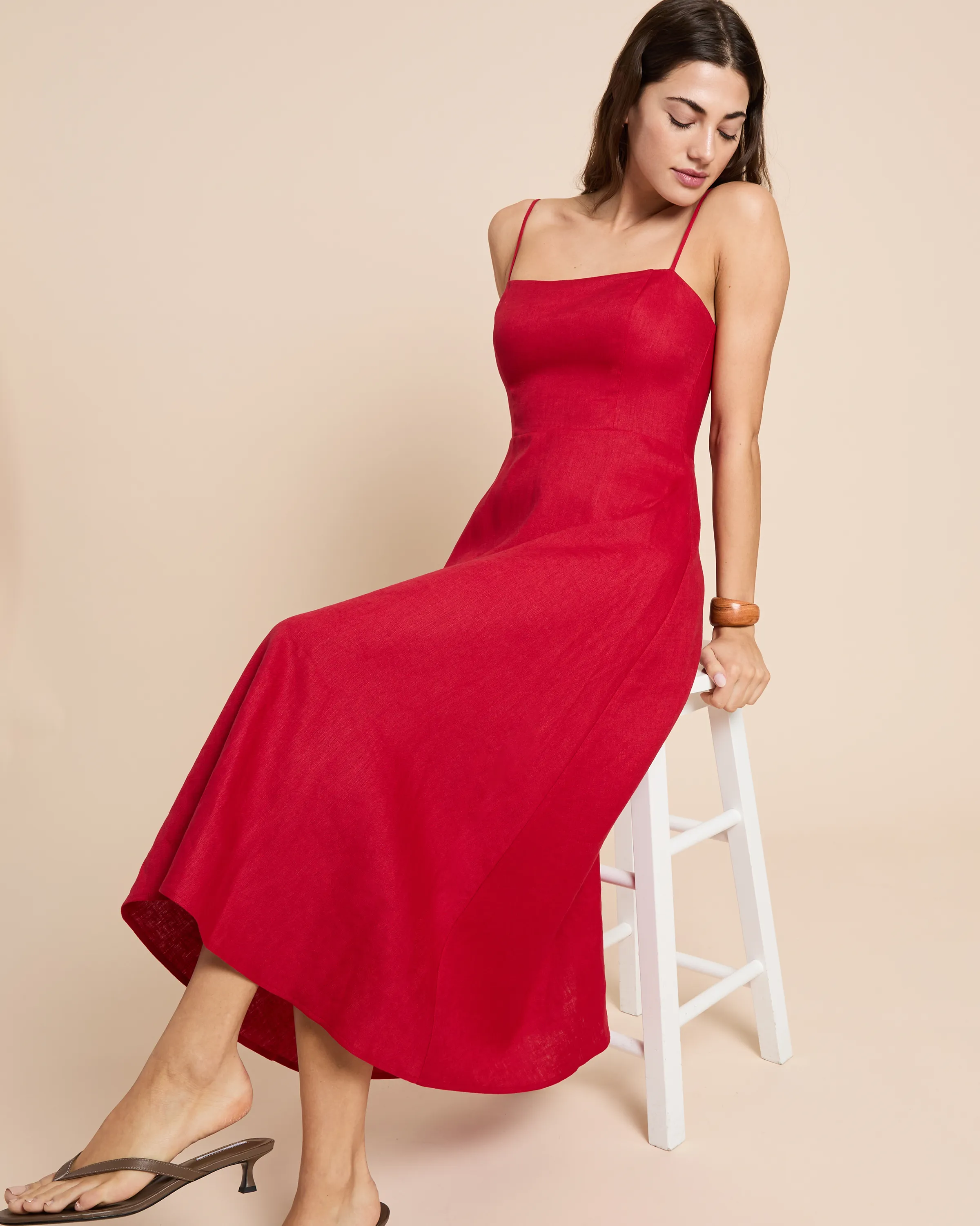 Khalani Linen Dress