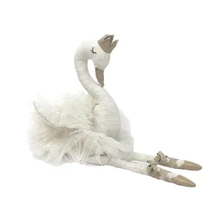LAYLA THE BALLERINA PLUSH WHITE SWAN