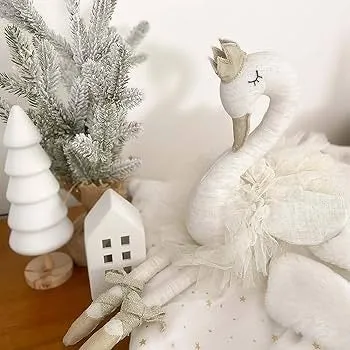 LAYLA THE BALLERINA PLUSH WHITE SWAN