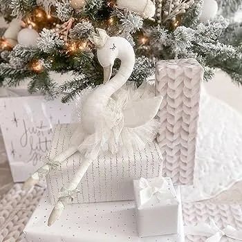 LAYLA THE BALLERINA PLUSH WHITE SWAN