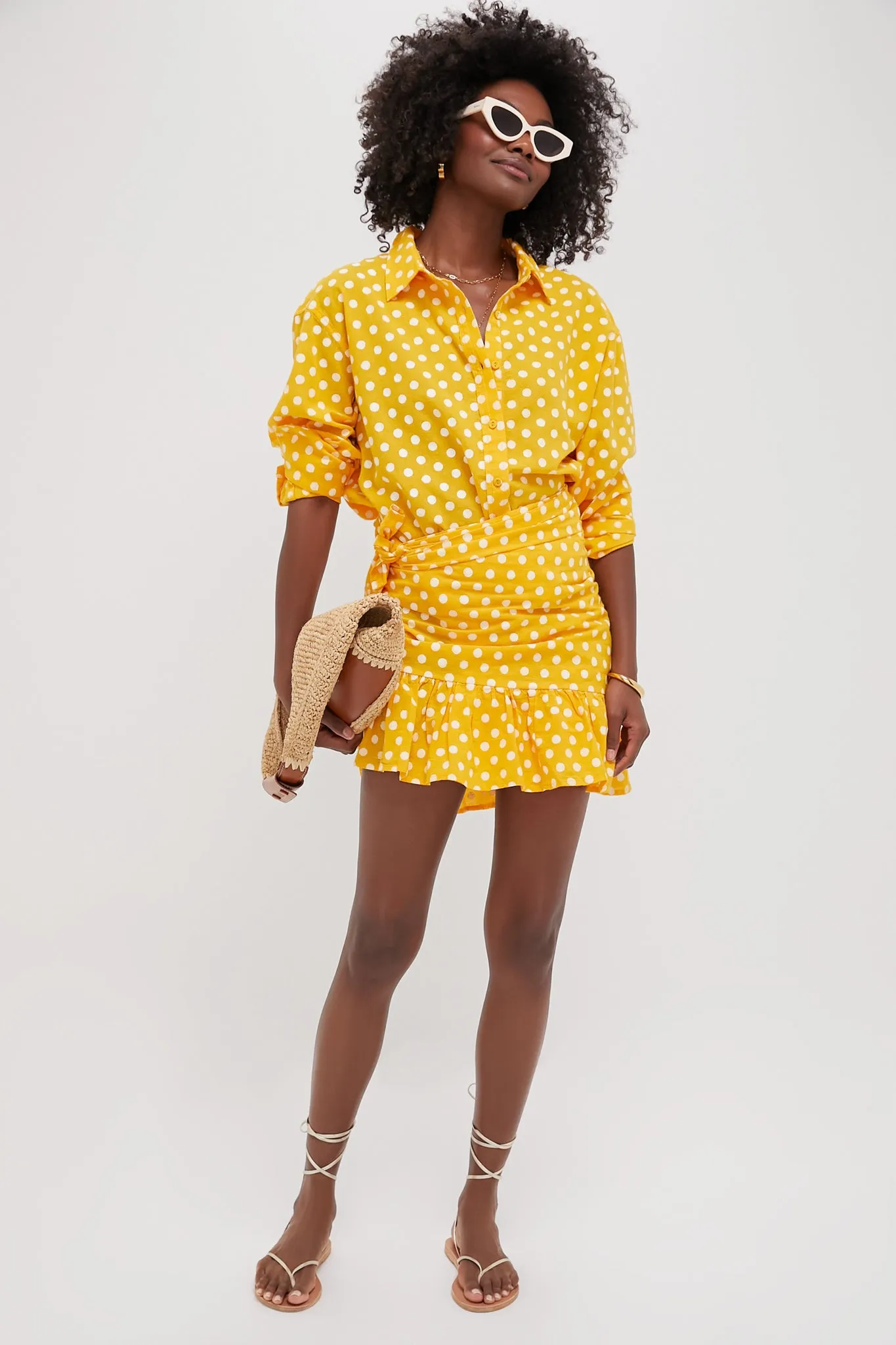 Lemonade Short Ruffle Power Pareo