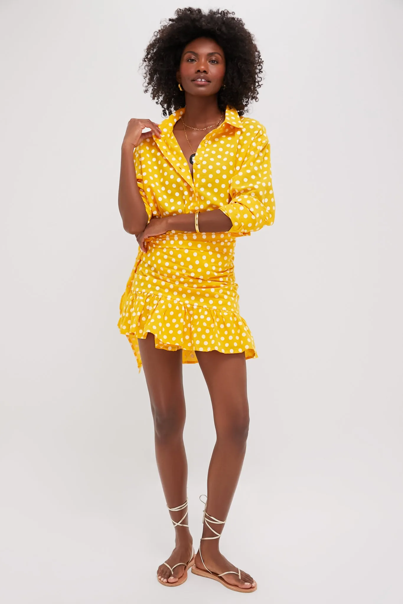 Lemonade Short Ruffle Power Pareo
