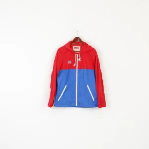 Levi's Men S Jacket Blue Red Lighweight Full Zipper Hooded Casual Top