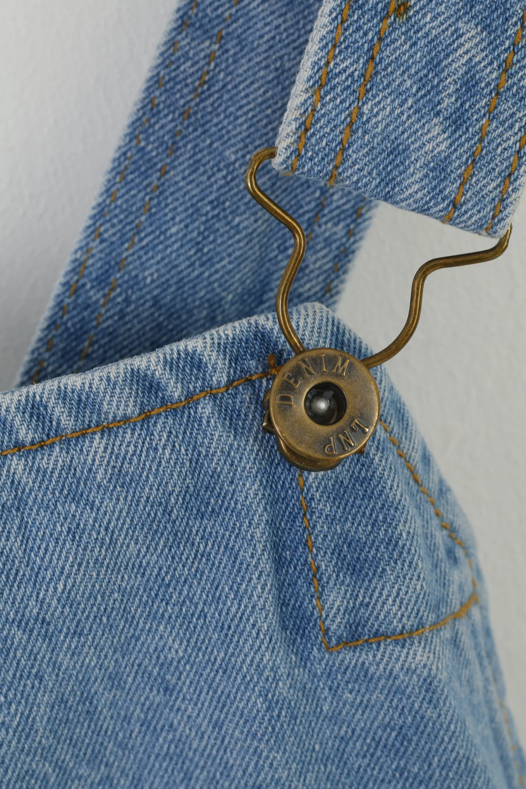 Liquor N Poker Men 34 Dungarees Blue Distressed Denim Overalls Unisex