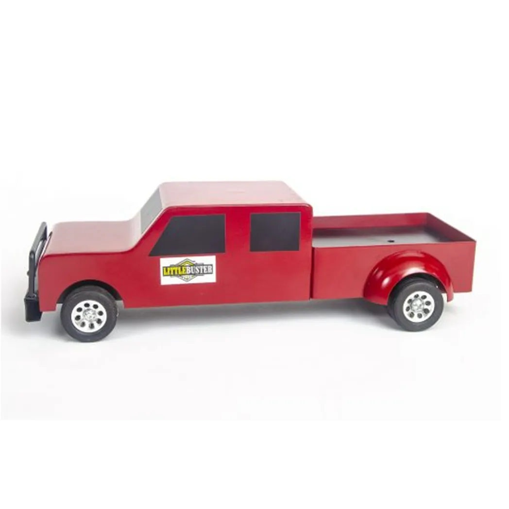 Little Buster Toys 4 Door Red Dually Truck