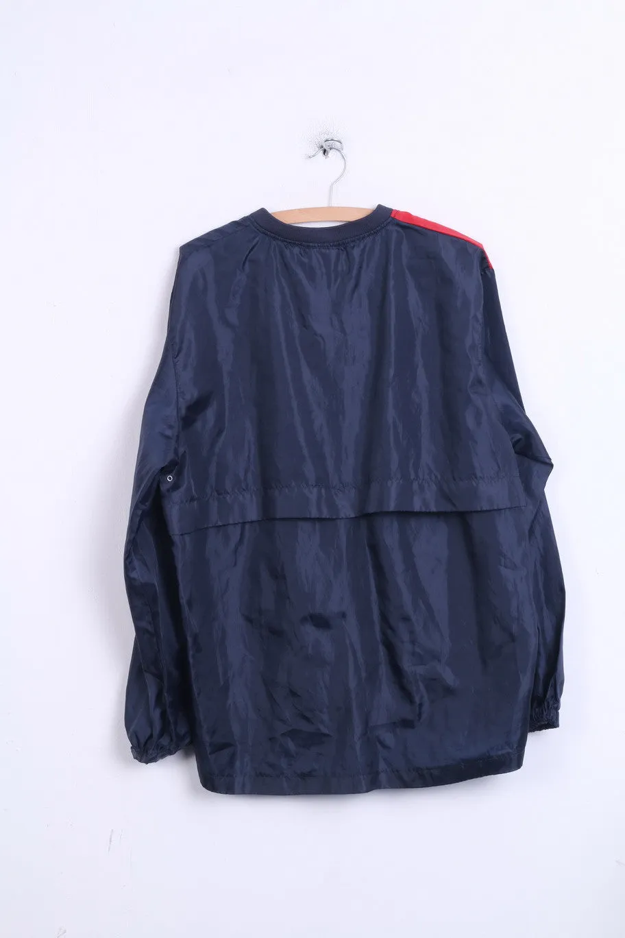 Macron Men XL Pullover Jacket Navy Lightweight Activewear Sport Top