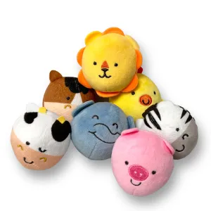 Melissa & Doug Rollables Safari and Farm Friends Lot of 7 Plush Animals