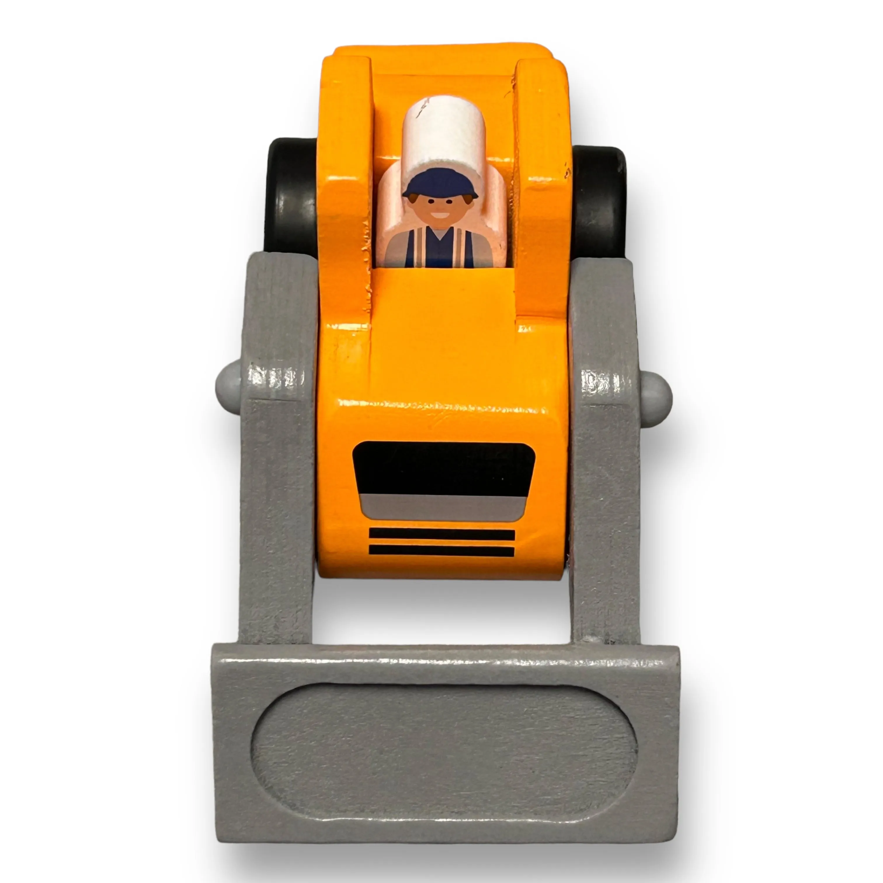 Melissa & Doug Wooden Construction Vehicle & Double-Sided Worker