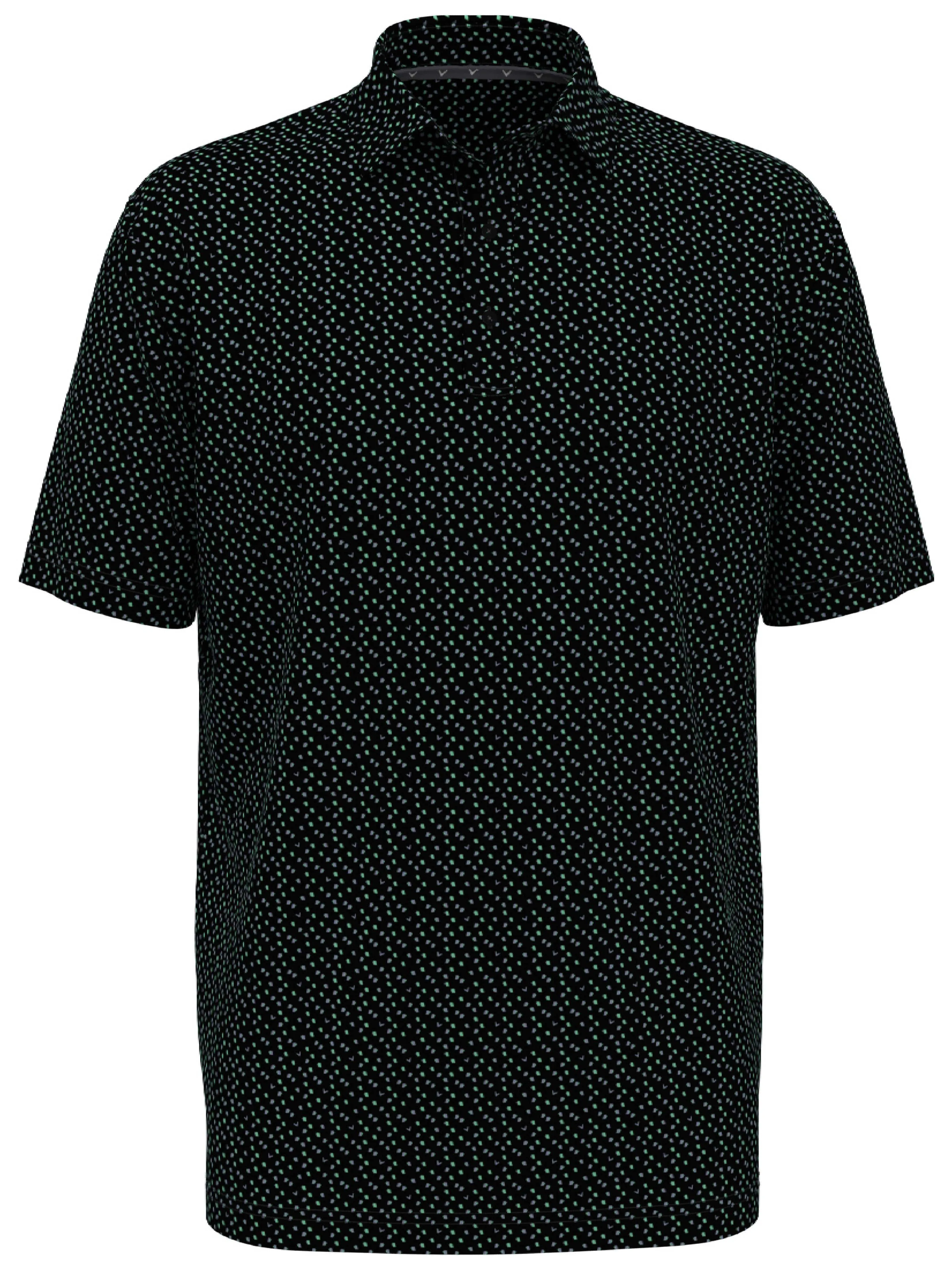 Mens All Over Score Card Print Polo Callaway Apparel