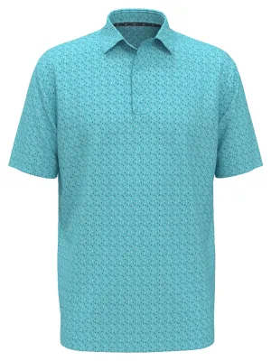 Mens All Over Score Card Print Polo Callaway Apparel