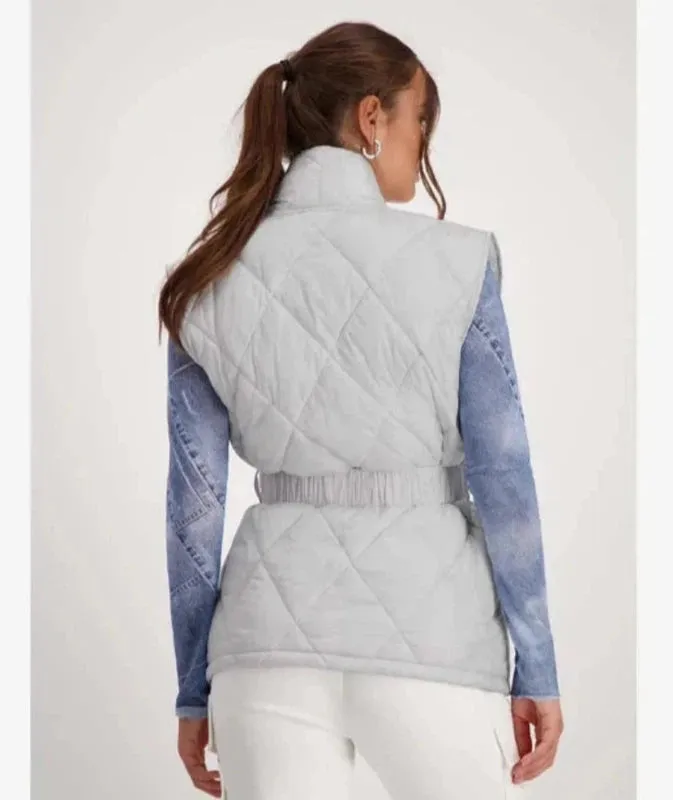 Monari Quilted Vest - Grey