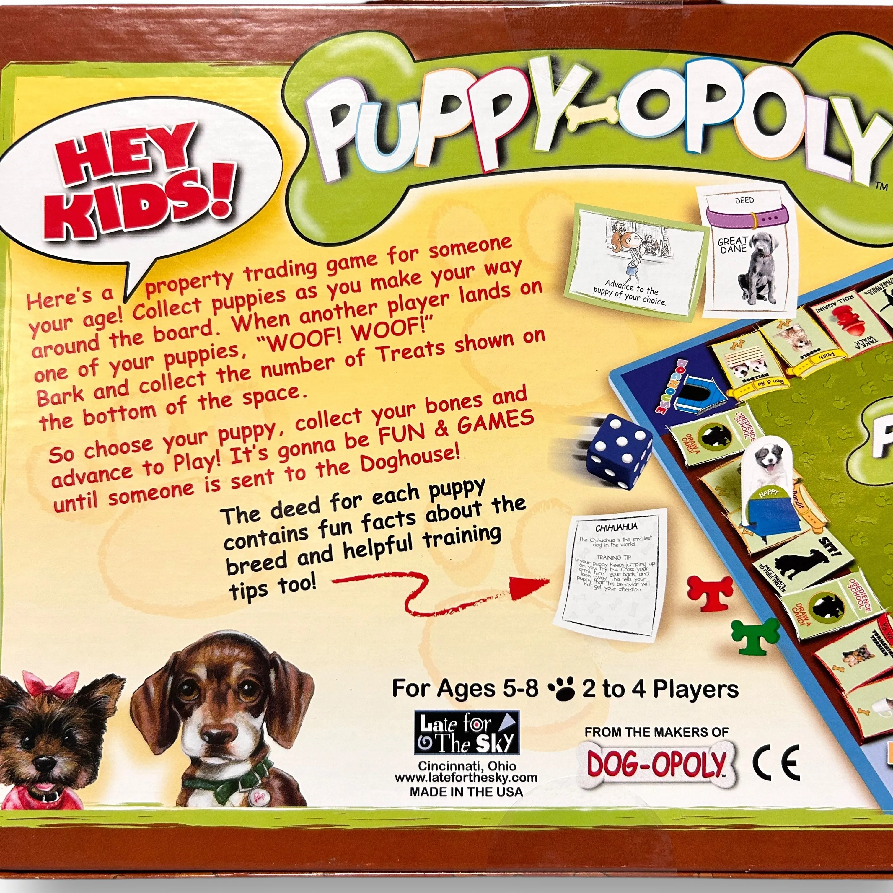 Monopoly Puppy-opoly Board Game Complete Set