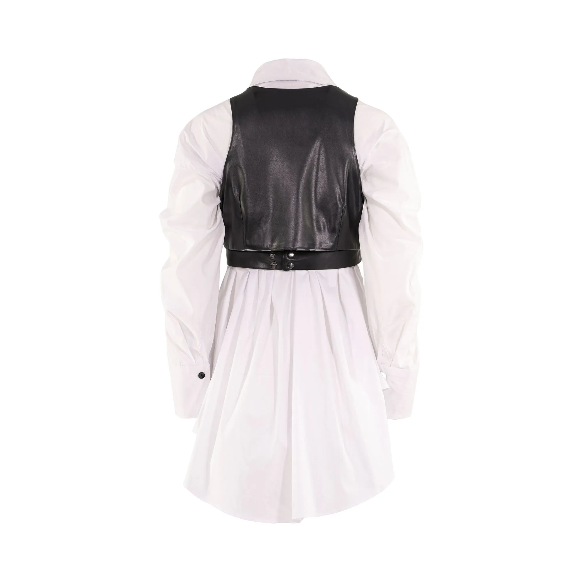 Mused Boutique Women's White & Black Gilet