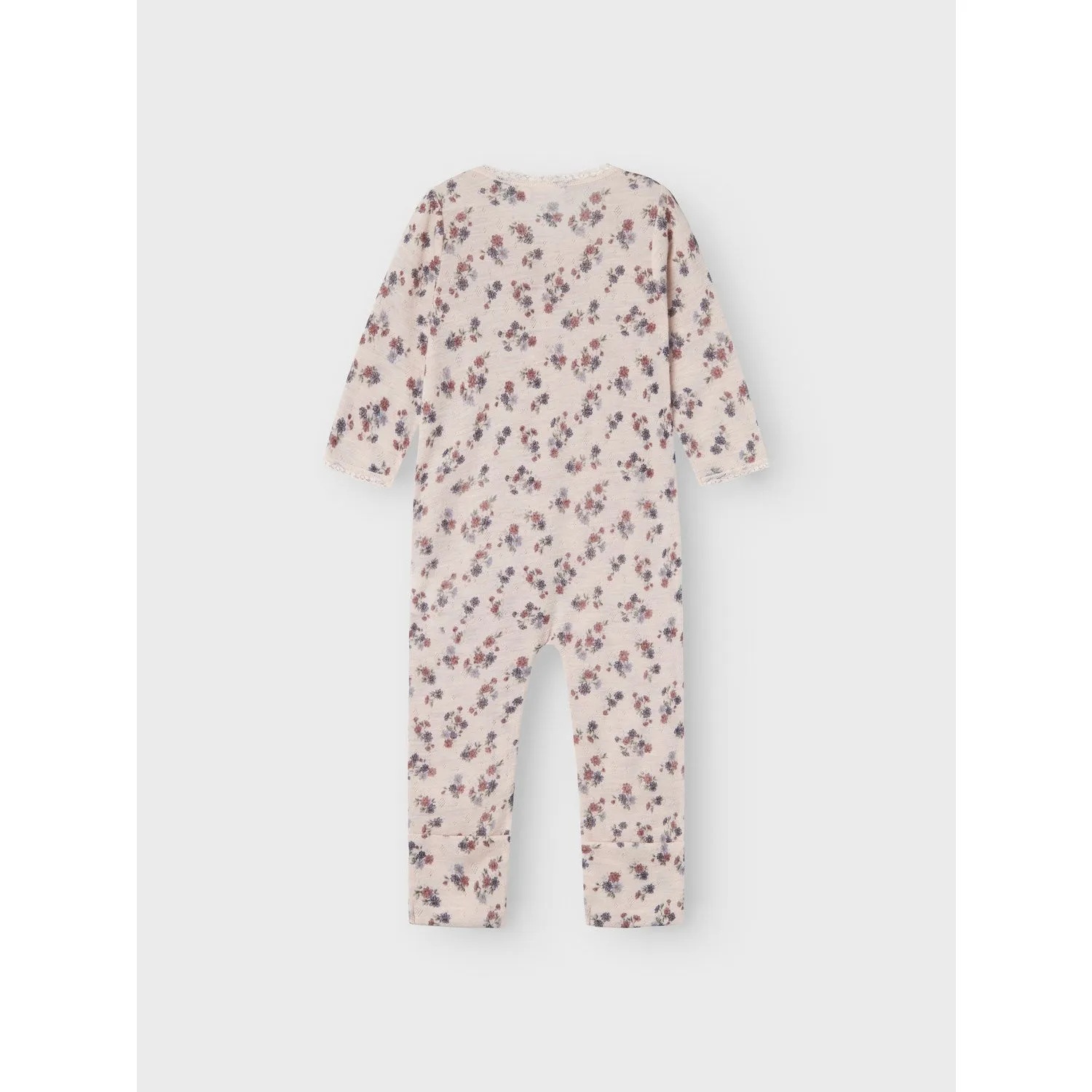 Name It Lilac Ash Aop Wang Wool Needle Nightsuit Noos