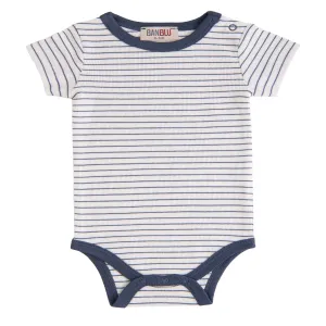 Navy Striped Modal Bodysuit