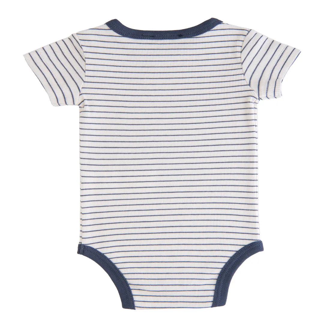 Navy Striped Modal Bodysuit