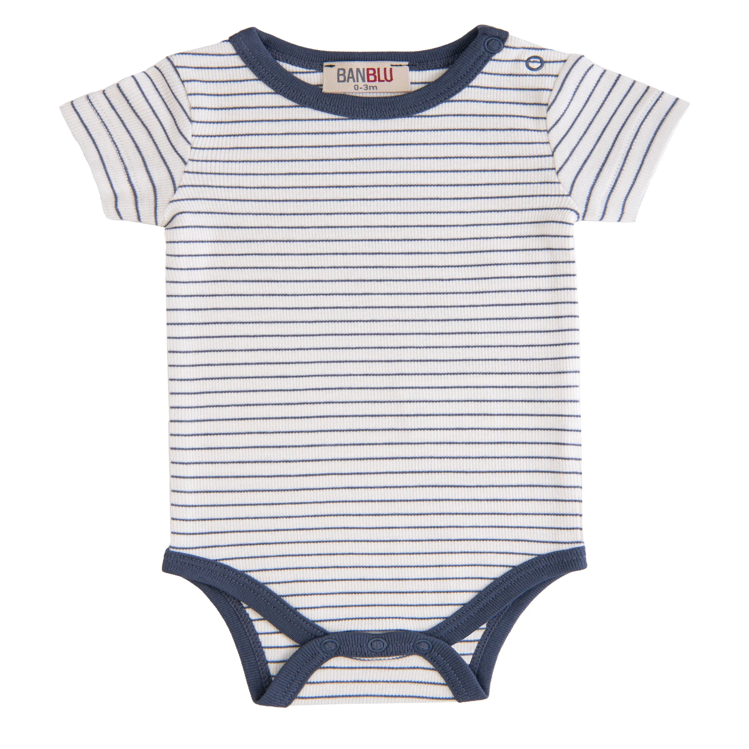 Navy Striped Modal Bodysuit
