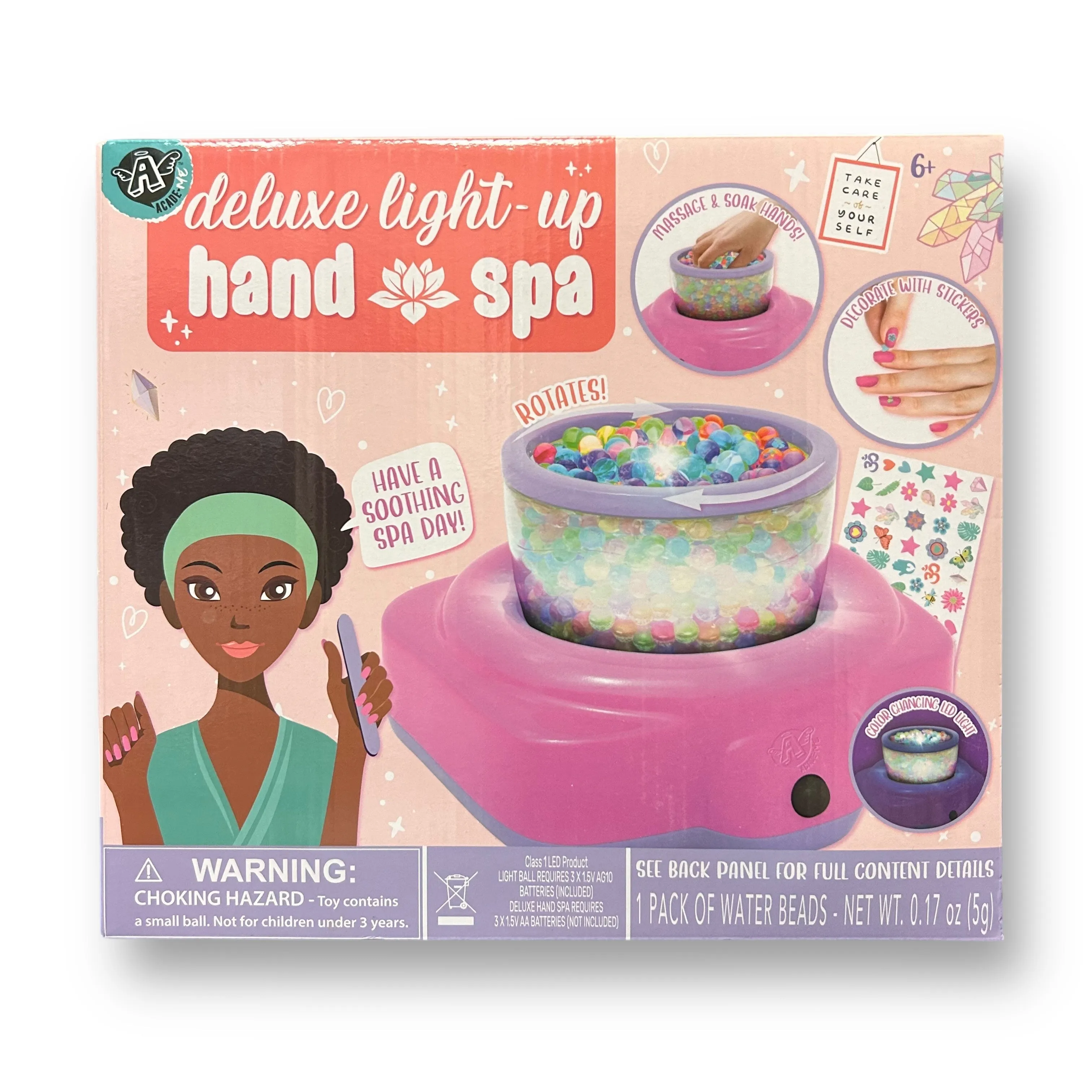 NEW! Deluxe Light-Up Hand Spa Girl's Toy by Angel Acade-Me