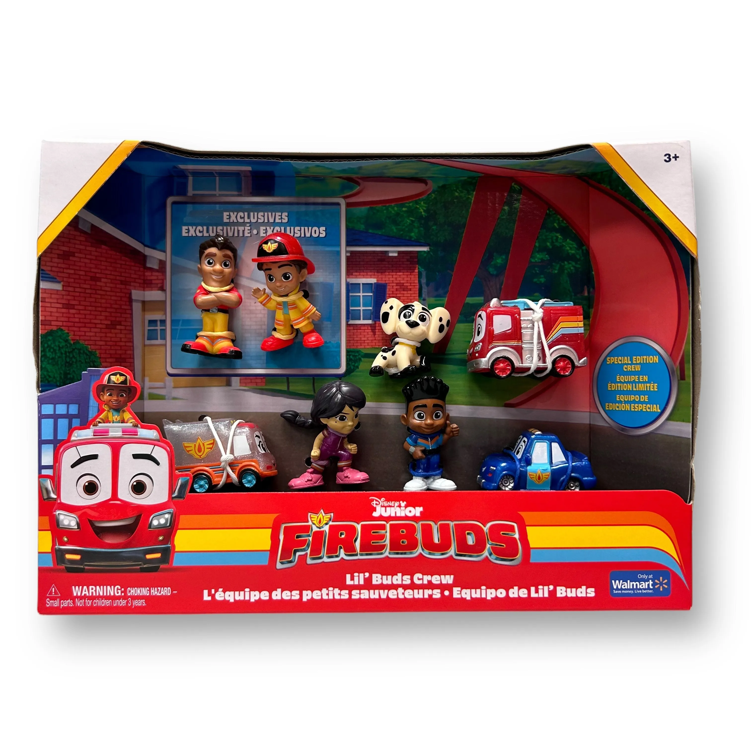 NEW! Disney Junior Firebuds Lil' Buds Crew 8-Pack Character Figures
