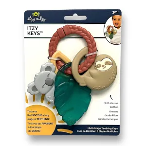 NEW! Itzy Ritzy Sloth and Koala BPA Free Silicone Teething Ring Keys
