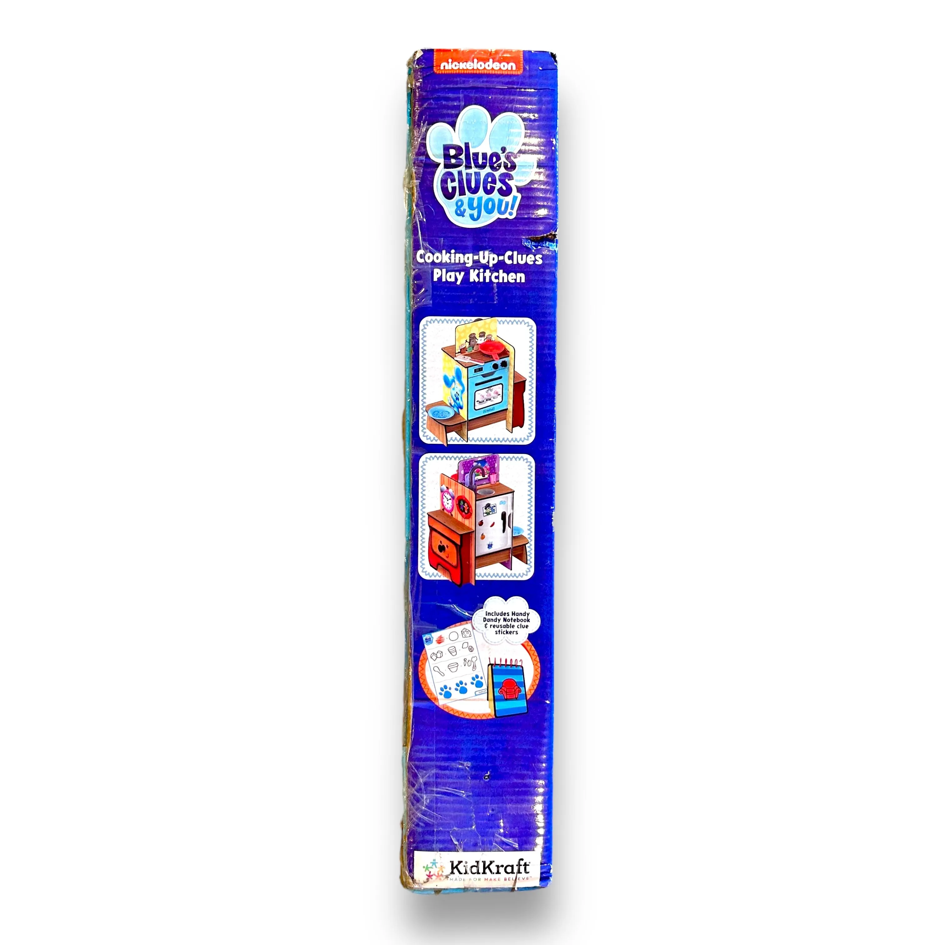 NEW! KidKraft Blue's Clues Wooden Play Kitchen, Handy Dandy Notebook, & Stickers