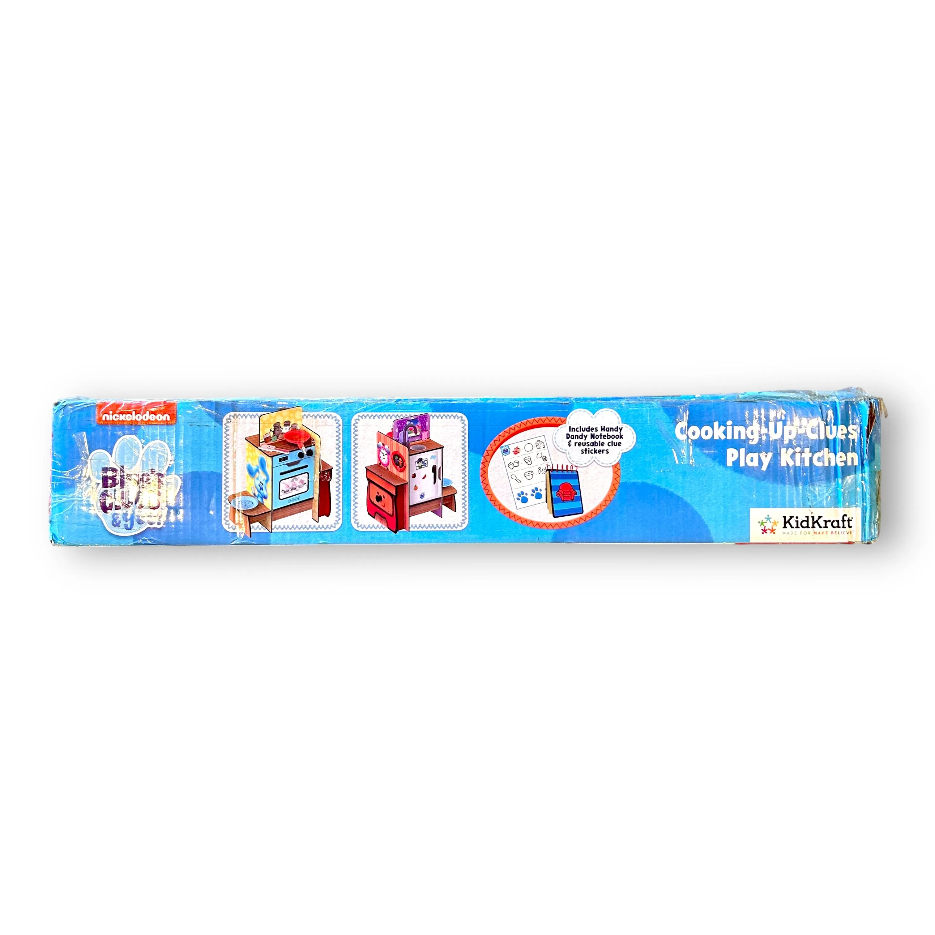 NEW! KidKraft Blue's Clues Wooden Play Kitchen, Handy Dandy Notebook, & Stickers