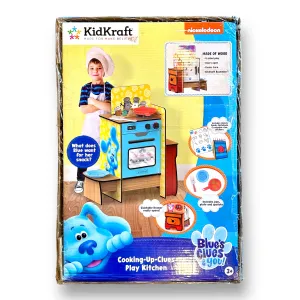 NEW! KidKraft Blue's Clues Wooden Play Kitchen, Handy Dandy Notebook, & Stickers