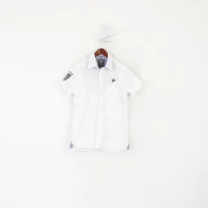 New Zealand Auckland Men S Casual Shirt White Cotton Embroidered South Island Top