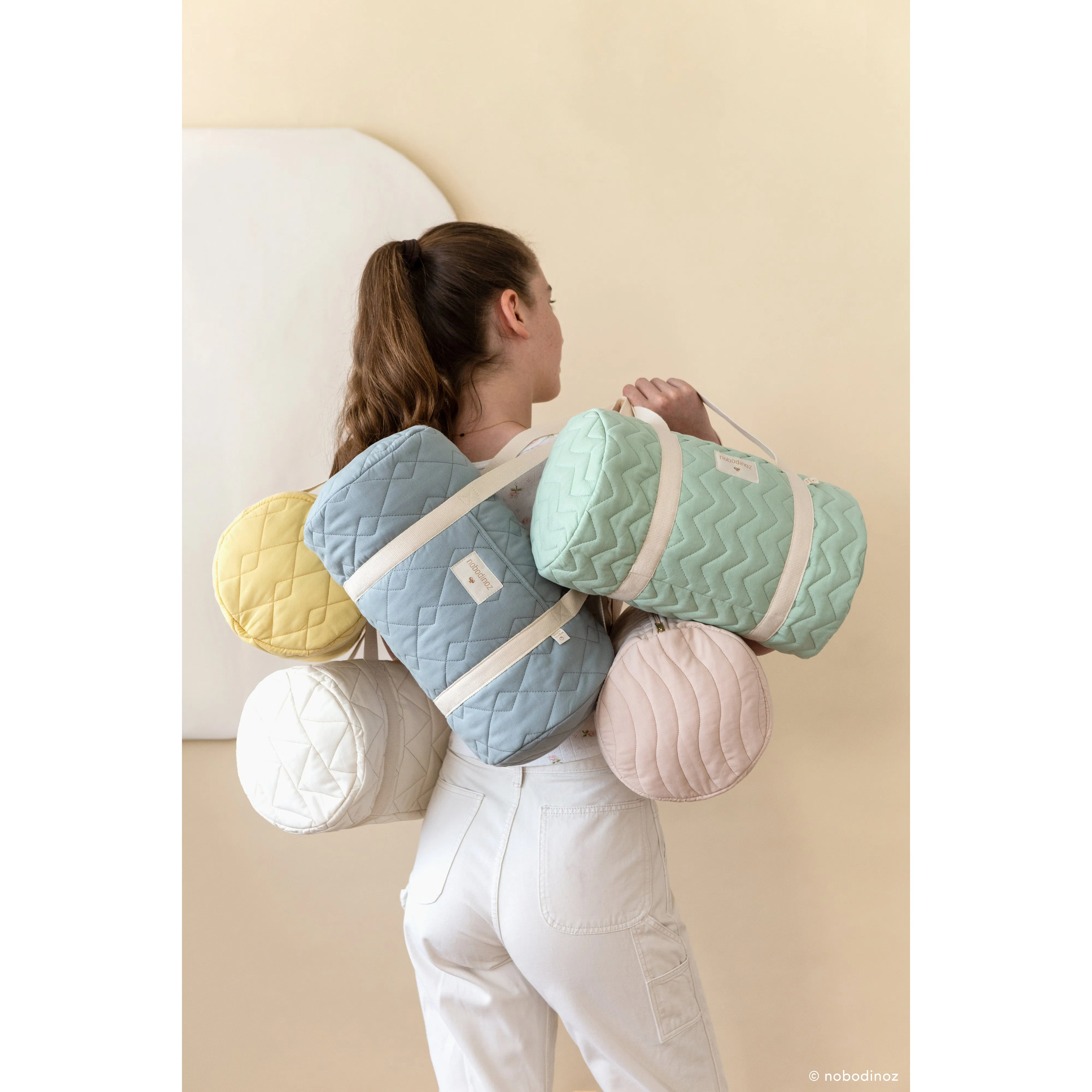 nobodinoz Mini Los Angeles Weekend Bag Riviera Blue
