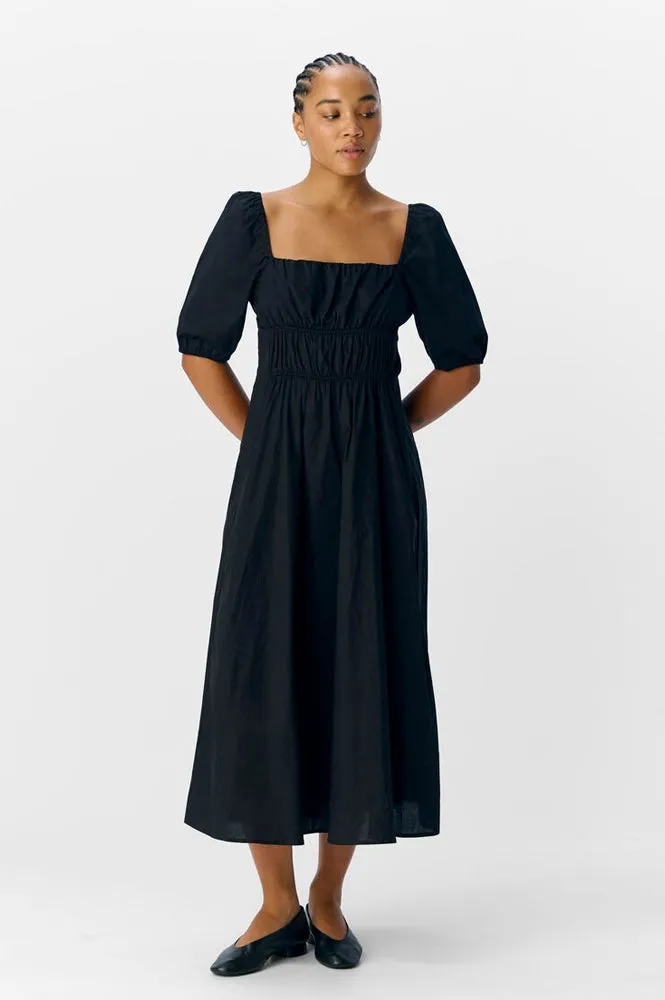 Object Hanna Black Midi Dress
