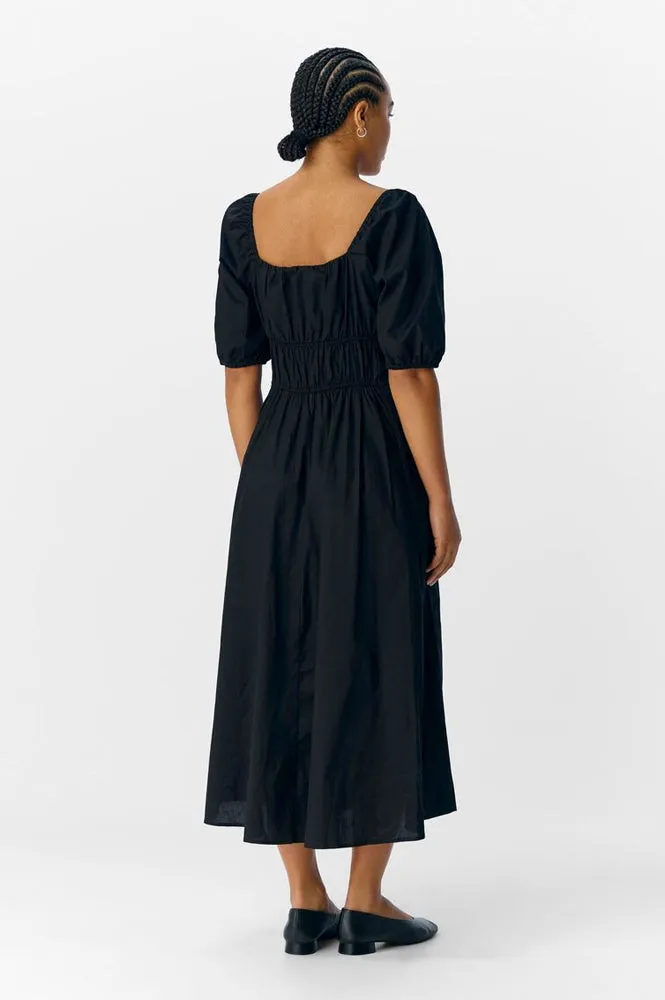 Object Hanna Black Midi Dress