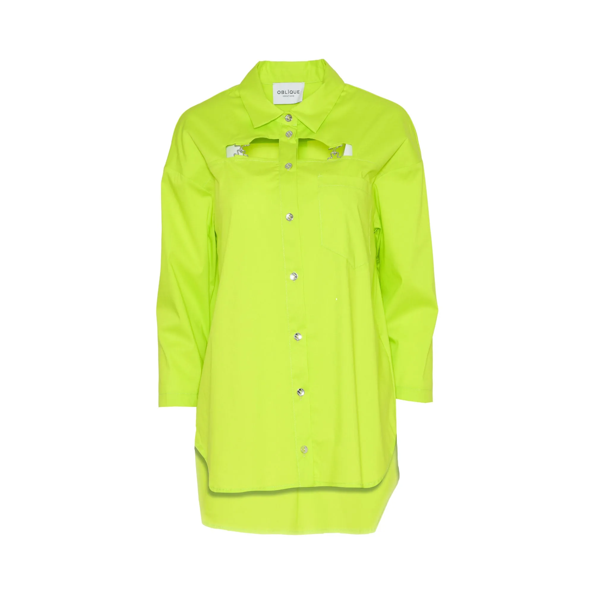 Oblique Women's Lime Green Shirt