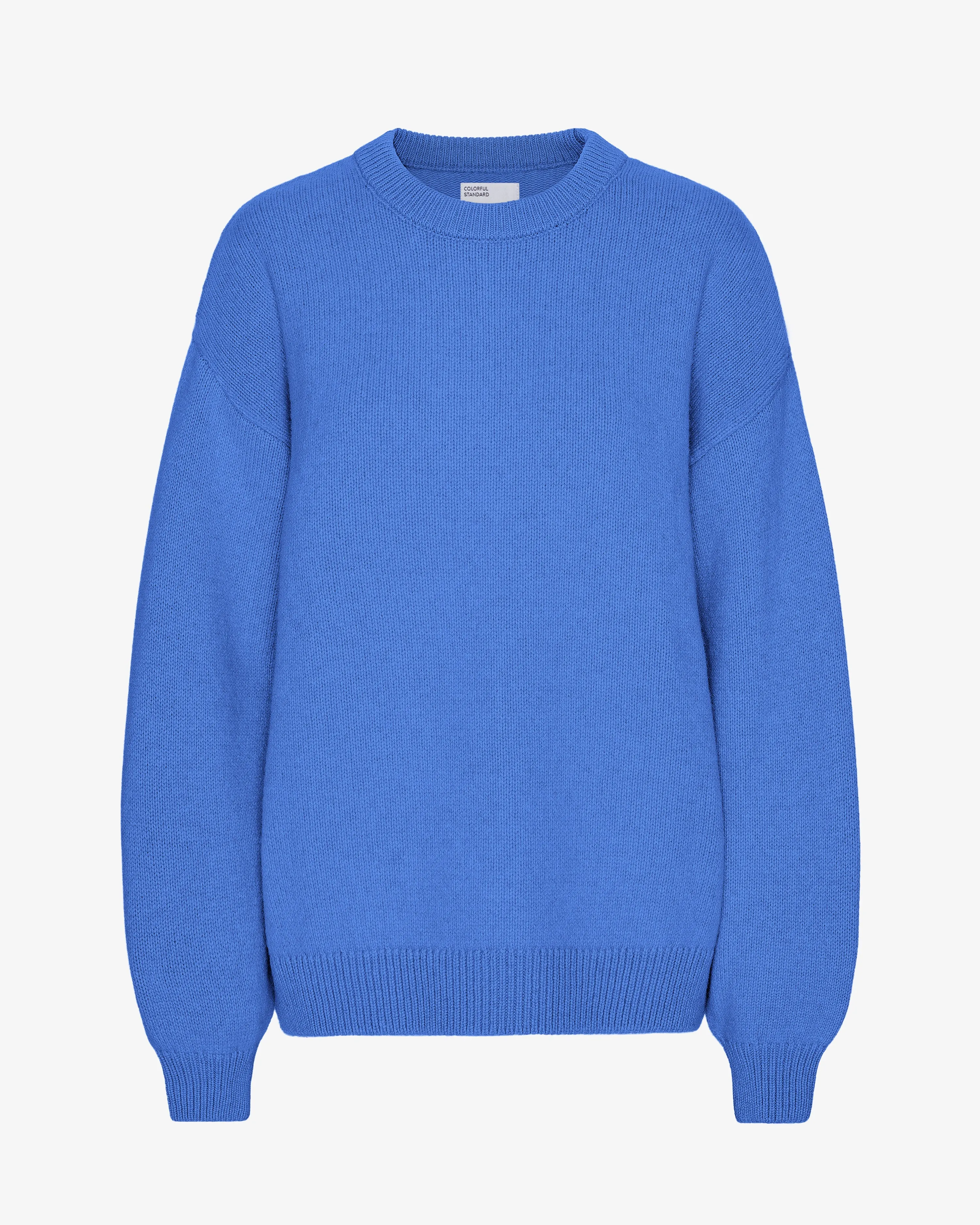 Oversized Merino Wool Crew - Pacific Blue