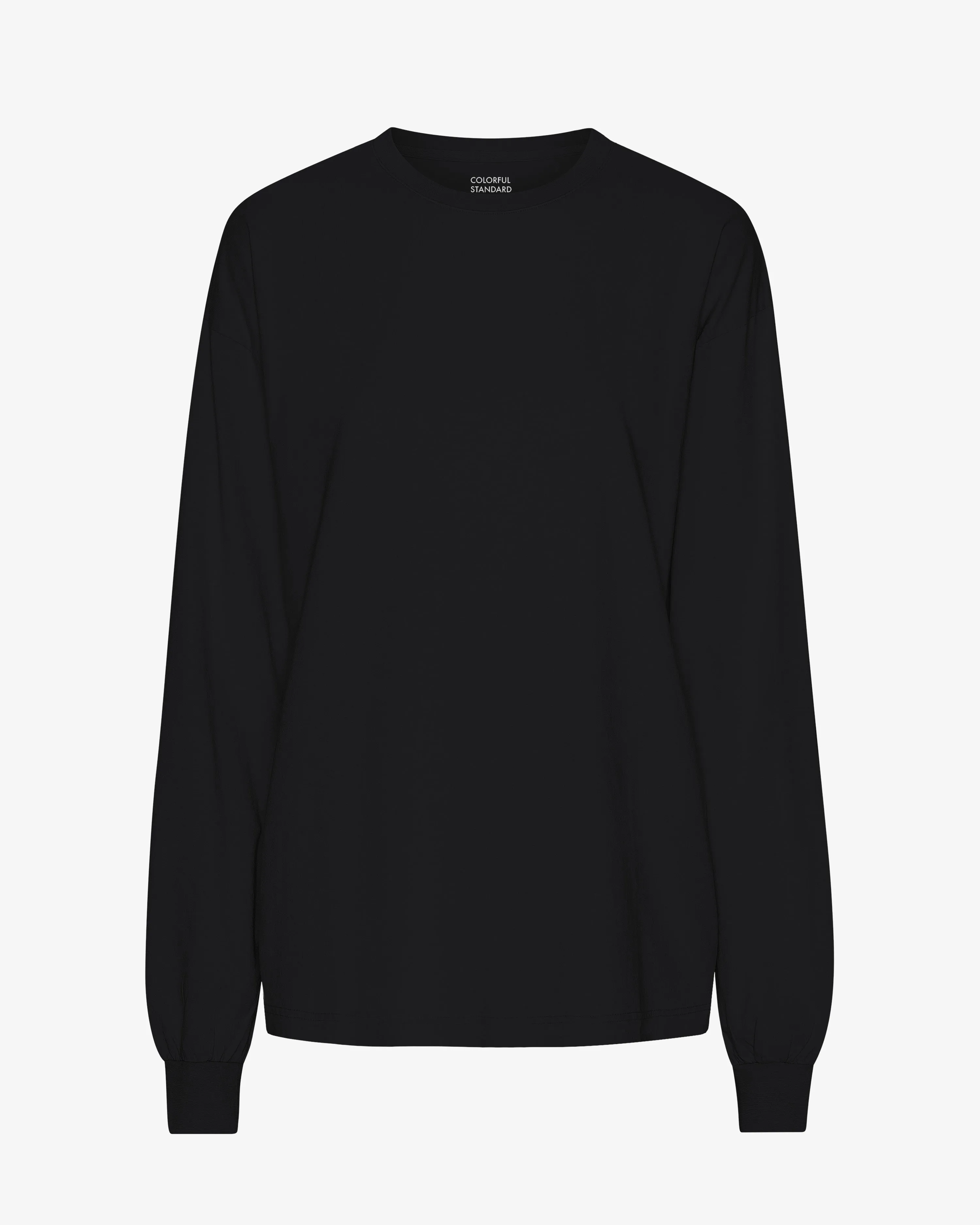 Oversized Organic LS T-Shirt - Deep Black
