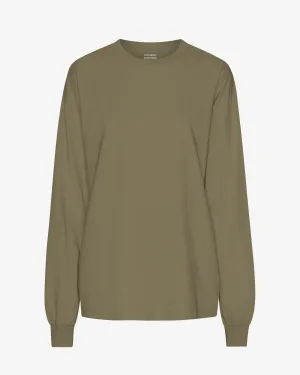 Oversized Organic LS T-Shirt - Dusty Olive