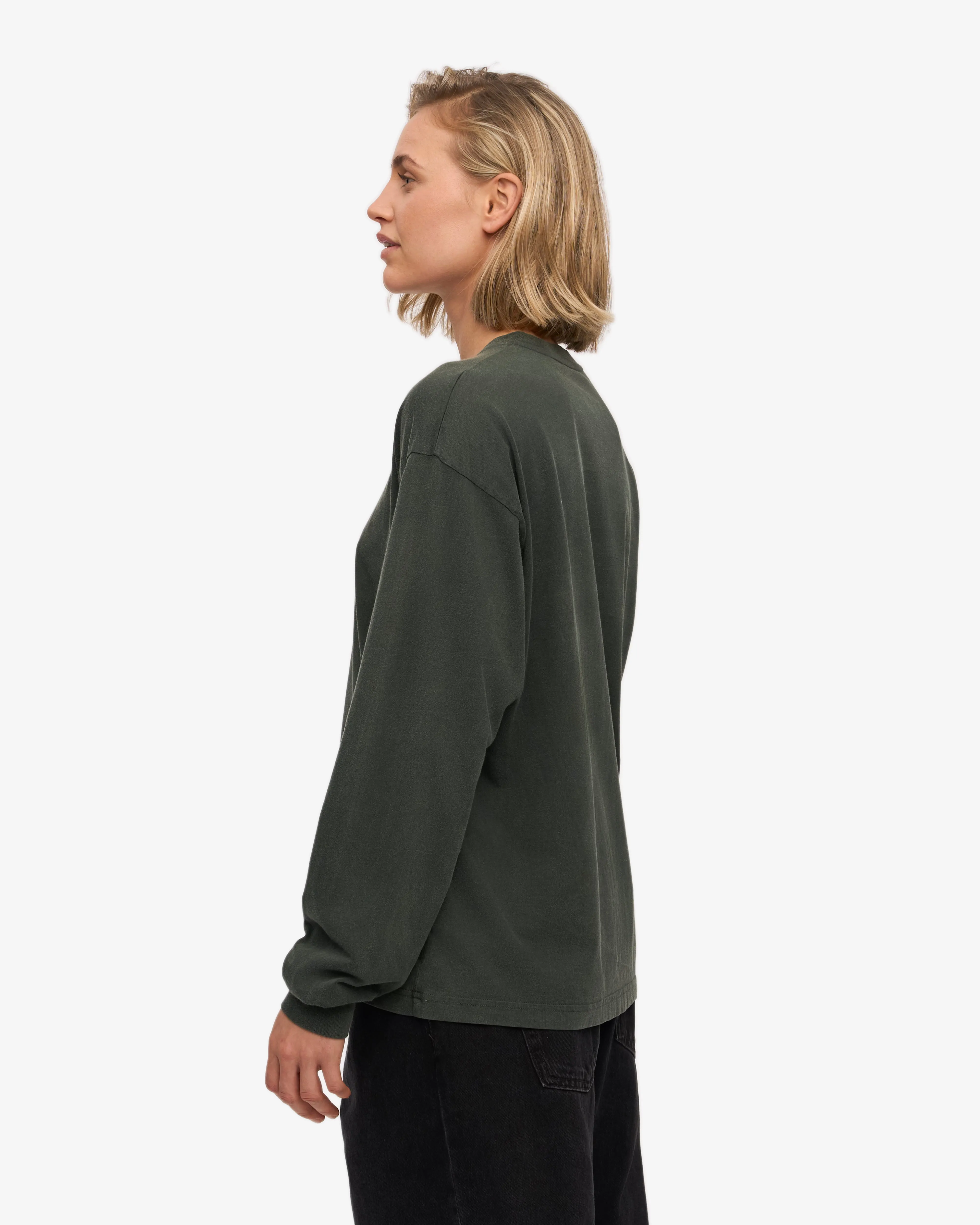 Oversized Organic LS T-Shirt - Midnight Forest