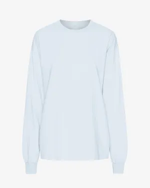 Oversized Organic LS T-Shirt - Polar Blue