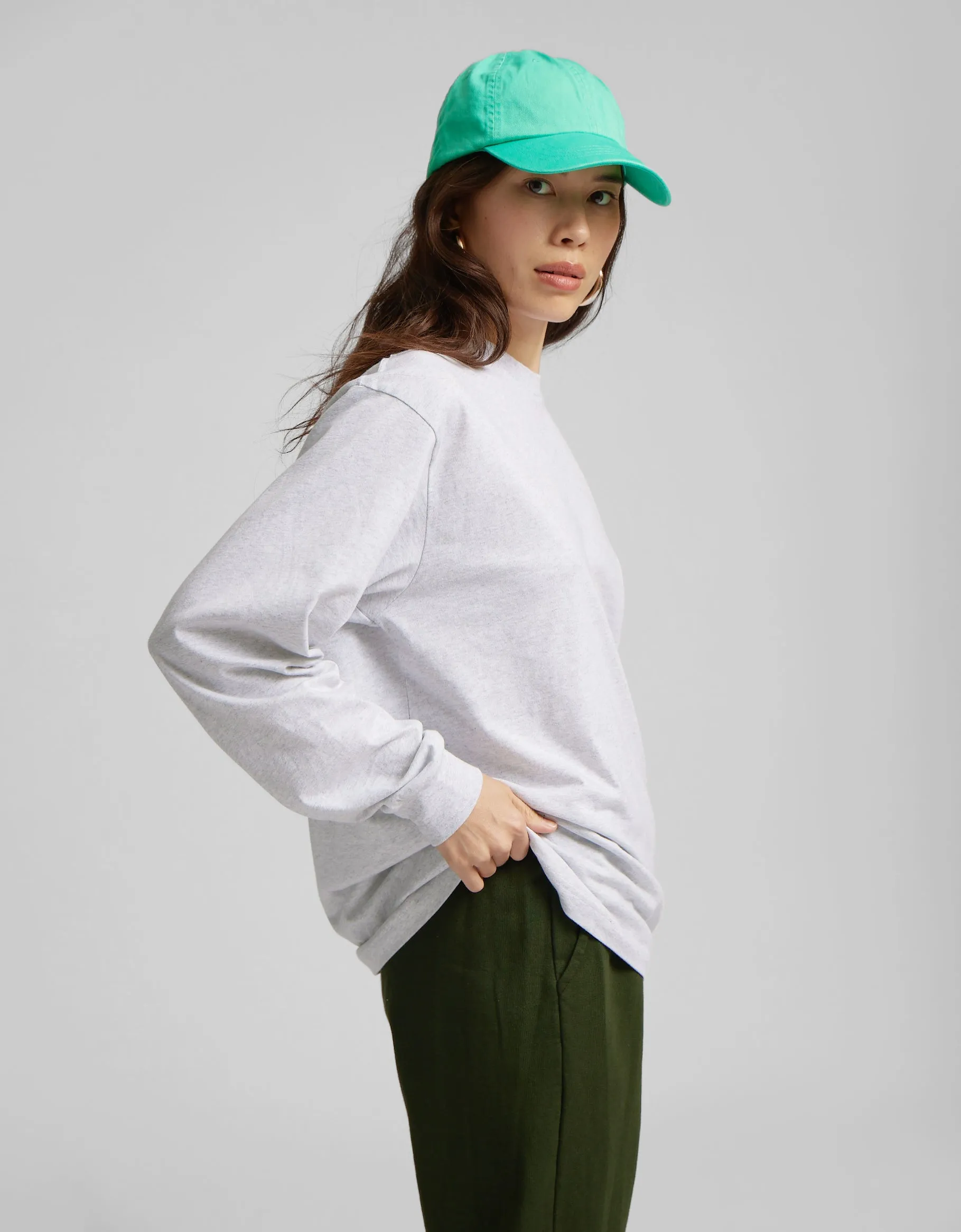 Oversized Organic LS T-Shirt - Purple Haze