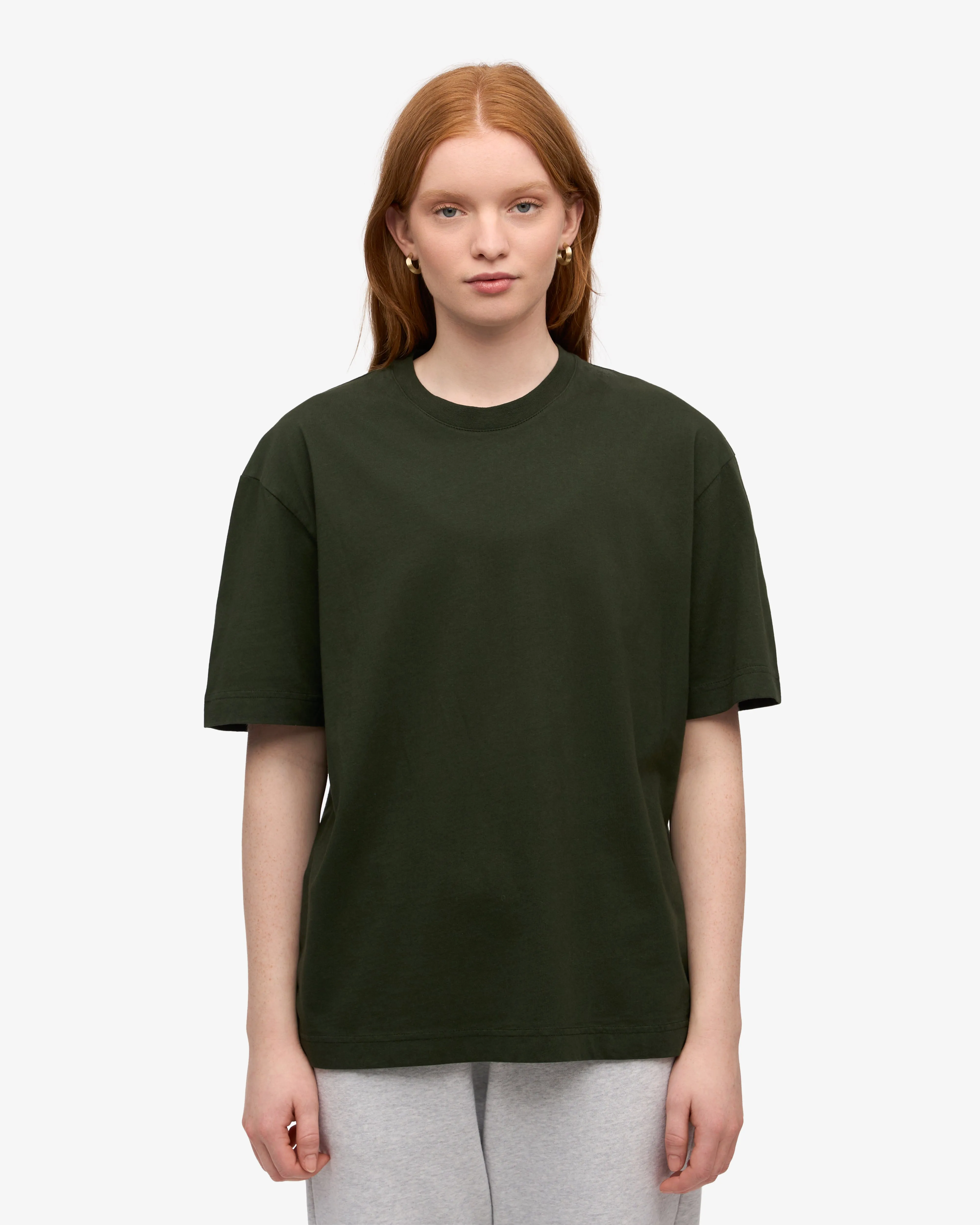 Oversized Organic T-Shirt - Hunter Green
